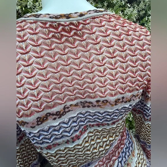 Missoni light weight cotton blend multi colored cardigan - Picture 8 of 11